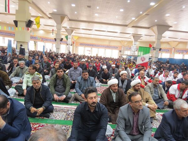 مراسم عزاداری شهیدان خدمت در مصلای امام خمینی(ره)  شهرستان بجنورد