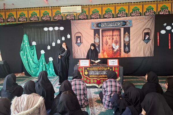  مراسم شهادت حضرت فاطمه زهرا(س) در مدارس بهارستان‌دو