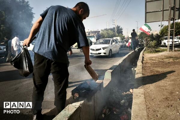پذیرایی و مهمان نوازی مردم چهاردانگه از زائران و محبان رهبر شهید
