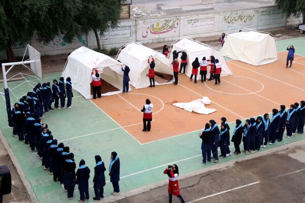 پناه‌گیری، خروج، نجات؛ مانور زلزله در خوزستان