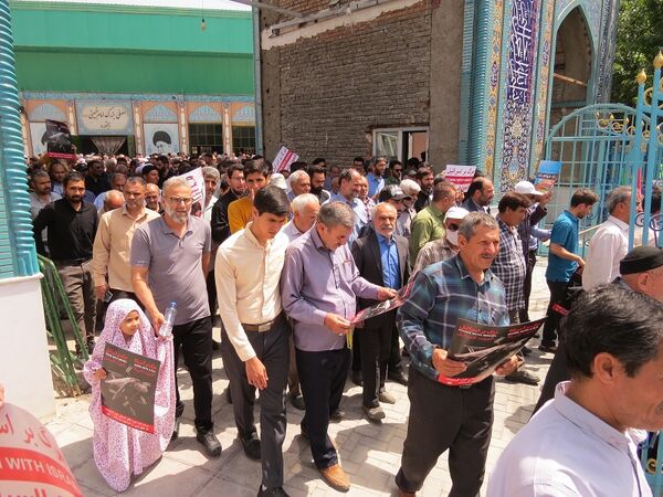 حضور پرشور مردم شهرستان بجنورد در راهپیمایی حمایت از غزه 