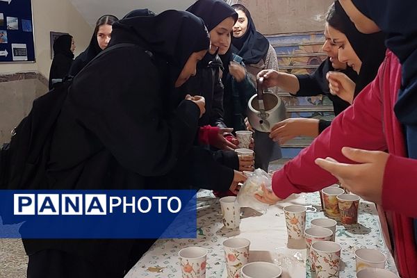 برگزاری مراسم چهلم شهدای معدن طبس در هنرستان فدک ناحیه یک شهرری