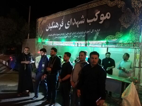 بازدید سرپرست سازمان دانش‌آموزی خوزستان از روند فعالیت‌ها و خدمات‌رسانی به زوار اربعین حسینی در منطقه بستان