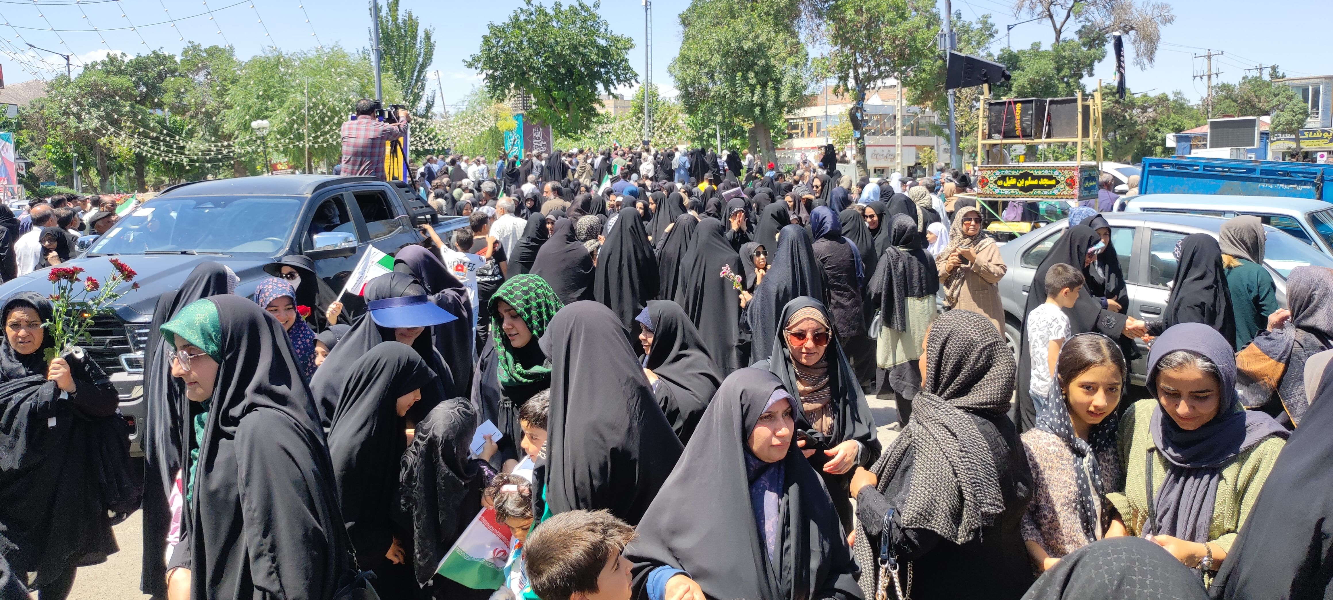 اجتماع بزرگ شیروانی‌ها در محکومیت جنایات صهیونسیتها با سخنرانی «سحر امامی»