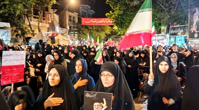 شب اول محرم در  شهرستان بجنورد