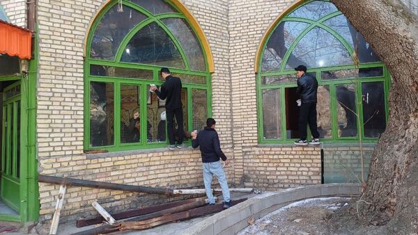 غبار روبی حرم امام زاده اسماعیل بابا امان بجنورد