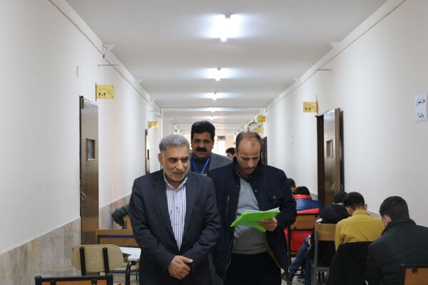 بازدید از حوزه‌های آزمون نهایی دی ماه پایه دوازدهم ناحیه ۶ مشهد
