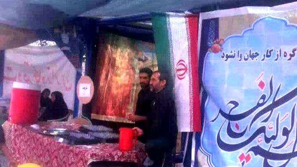 برپایی مواکب پذیرایی از زائران در مسیر فریمان به مشهد