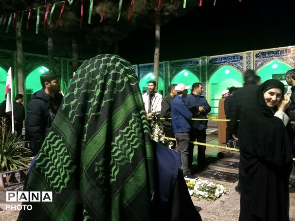 تدفین پیکر مطهر شهید مهدی عمارلو در بهشت فضل شهرستان نیشابور