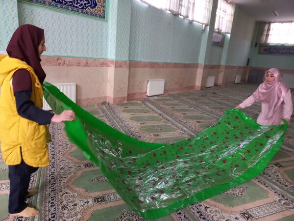 سفره مهدویت مدرسه شهدای اقتدار ناحیه 2 کرج