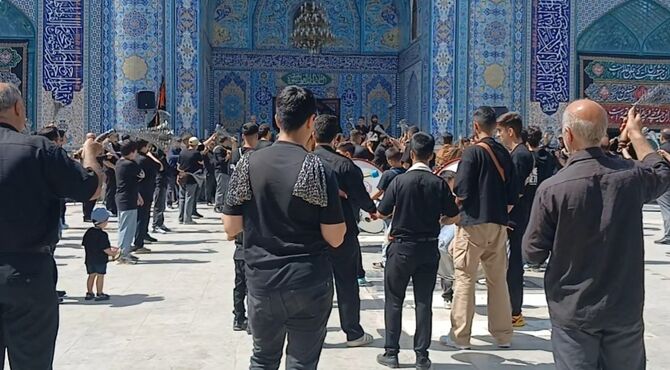 عاشورا در آغوش دو امامزاده؛ سوگ حسین (ع) در آستان مقدس امامزاده ابوالحسن و ابراهیم