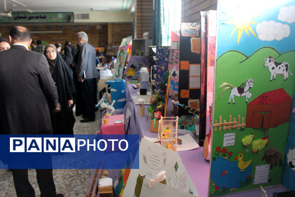 نمایشگاه طرح جابر در مدرسه باباییان ناحیه یک قم