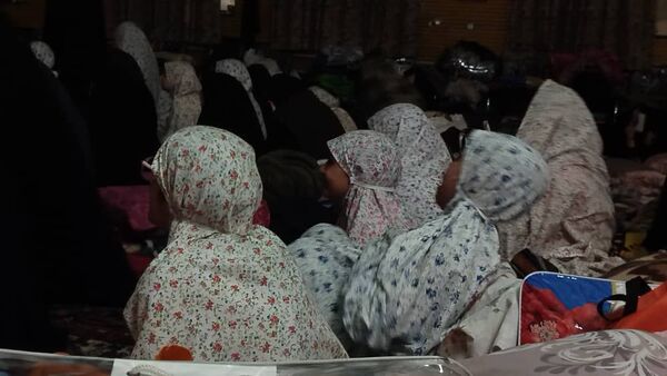 اعتکاف دانش‌آموزان دختر در مسجد امام حسین (ع) تبریز