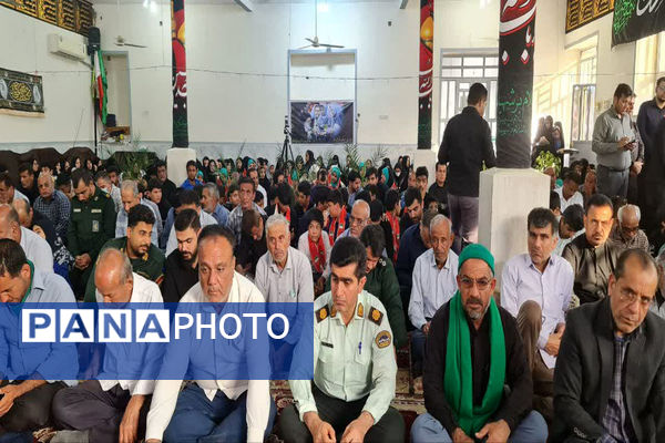 عزاداری شهدای خدمت در منطقه کاکی 