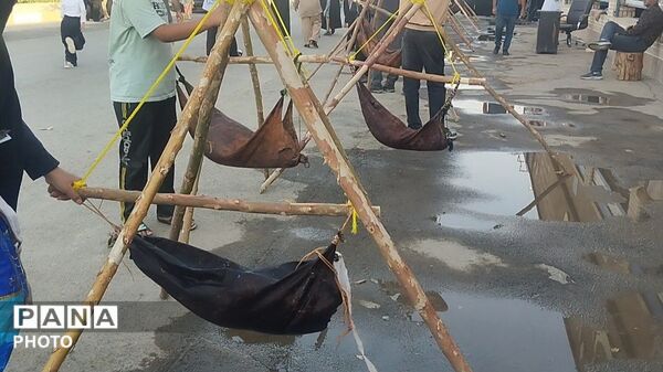 خدمت‌رسانی تنورخانه سنتی ایران در جشن غدیر جمکران