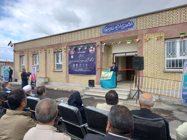 افتتاحیه مدرسه شش کلاسه زنده یاد محمد یاسر نیکنام در رضویه 