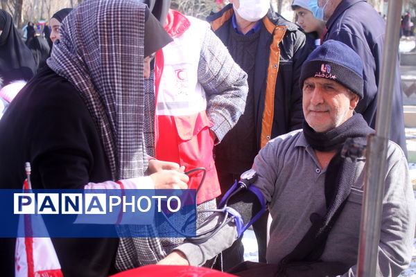 راهپیمایی ۲۲ بهمن در شهرستان نظرآباد 