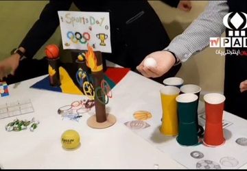 المپیاد ورزشی در دبیرستان دوره اول مشکات 