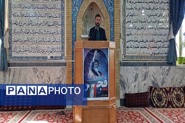 اقامه نماز عبادی،سیاسی جمعه همزمان با ایام دهه فجر در شهر بار نیشابور