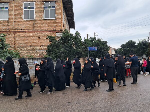 پیاده‌روی جاماندگان اربعین در قائمشهر 