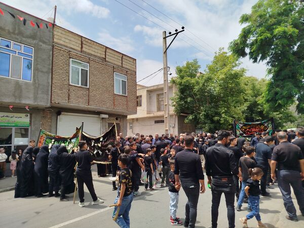 هیات عزاداری شهرستان هوراند در روز تاسوعا