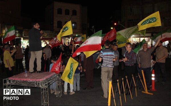 از ندای «الله‌اکبر» تا فریاد وفاداری در فلکه سوم خزانه، یک‌صدا علیه ضد ولایت فقیه