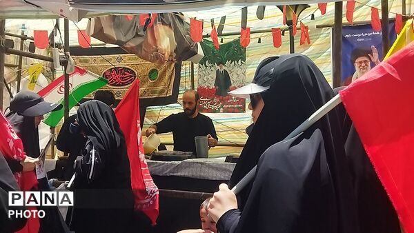 موکب جهان محله امام خامنه ای شهید در خیابان مصباح یزدی مشهد 