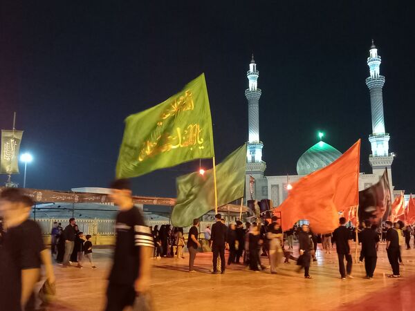 عزاداری هیات بنت الحسین (ع) در حرم بانوی کرامت 