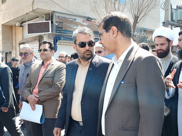 راهپیمایی روز قدس با حضور مدیرکل آموزش و پرورش شهرستان‌های تهران در کهریزک 