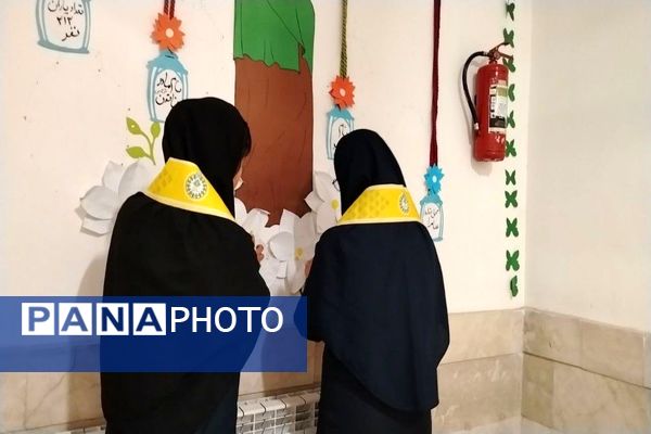 آماده سازی آموزشگاه شهید مجید دهنوی به مناسبت دهه فجر و نیمه شعبان