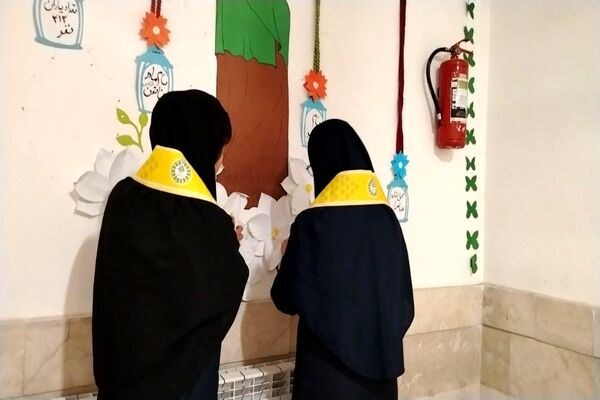 آماده سازی آموزشگاه شهید مجید دهنوی به مناسبت دهه فجر و نیمه شعبان