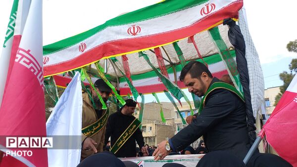 تشییع باشکوه پیکر مطهر شهید اردشیر رئیسی 