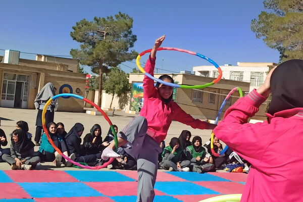 پویش یک روز با ورزش در مدارس شهرستان آباده