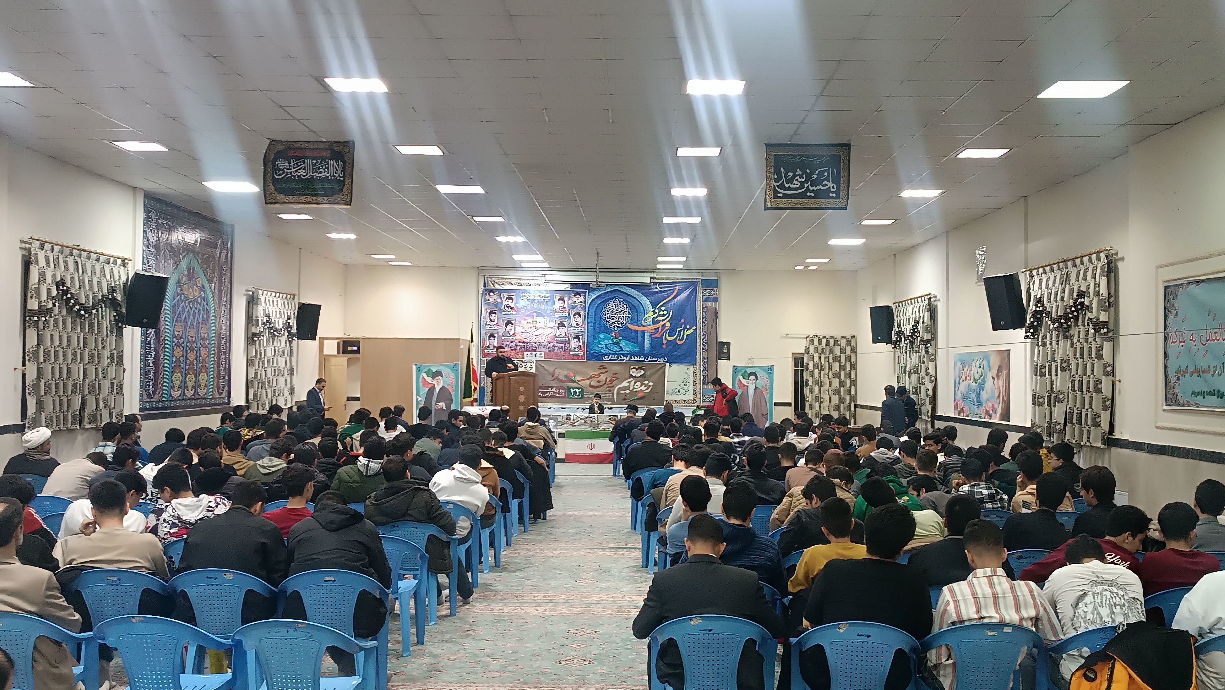 مراسم محفل انس باقرآن کریم دبیرستان شاهد ابوذر غفاری نیشابور