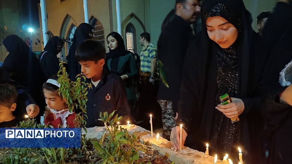 مراسم شام غریبان در گلزار شهدای یاسوج