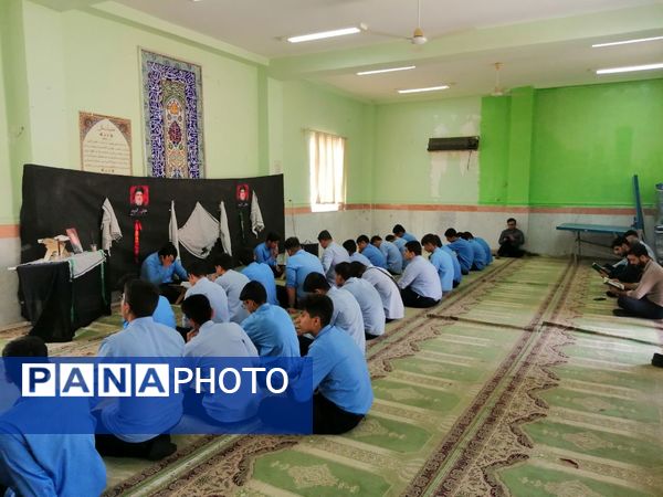  مراسم یادبود سید مقاومت توسط دانش‌آموزان تنگستانی 