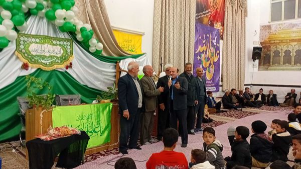جشن باشکوه ولادت امام علی (ع) در روستای نقاب خلیل آباد