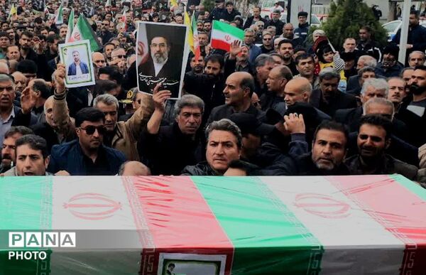 کامیاران در سوگ و شکوه؛ تشییع پیکر دو شهید در روز جهانی قدس