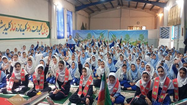 آیین نواختن زنگ پدافند غیرعامل در زاوه