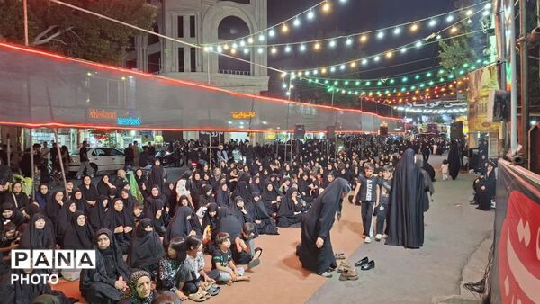 عزاداری و تعزیه خوانی مردم کرج در ظهر عاشورا 
