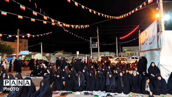 همراهی کودکان جعفرآباد تا آستان شهدای گمنام در شب هشتاد و یکم