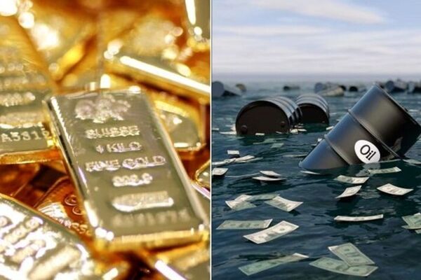 کاهش بهای نفت به پایین‌ترین سطح ۲ هفته اخیر؛ طلای جهانی نیز افت کرد