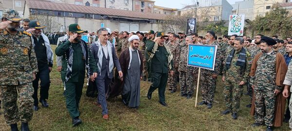 رزمایش اقتدار بسیجیان در شهرستان صومعه‌سرا