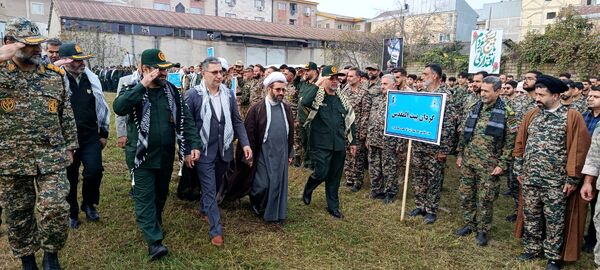 رزمایش اقتدار بسیجیان در شهرستان صومعه‌سرا