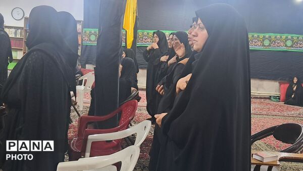 مراسم روضه و سینه زنی در مسجد صاحب‌الزمان(عج)