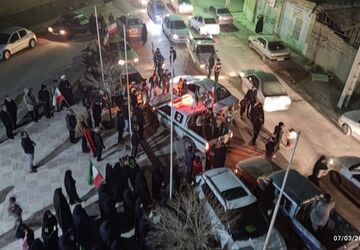 اجتماع باشکوه مردم ولایت‌مدار شهر گندمان