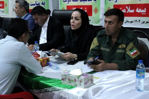 برپایی میز خدمت در گچساران