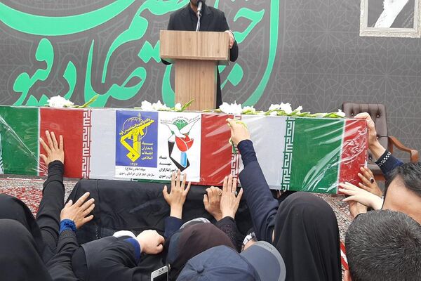 تشیع پیکر شهید مجید شخصی در مشهد
