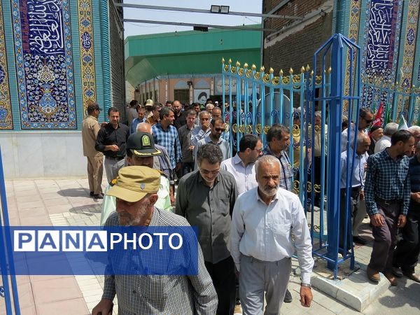 حضور پرشور مردم شهرستان بجنورد در راهپیمایی حمایت از غزه 