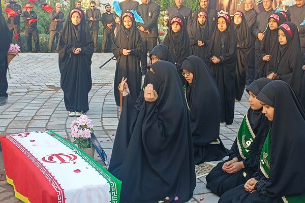 افتتاحیه یادمان شهدای گمنام بوستان ارغوان در نیشابور 